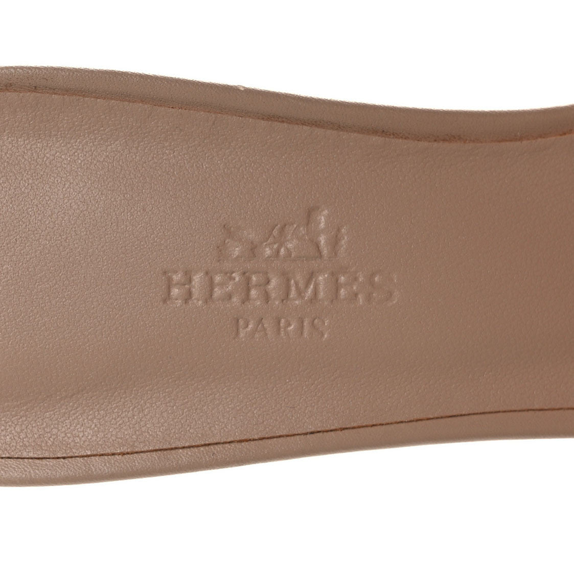 Hermes Calfskin Oasis Sandals 37.5 Beige Nude 7 of 8