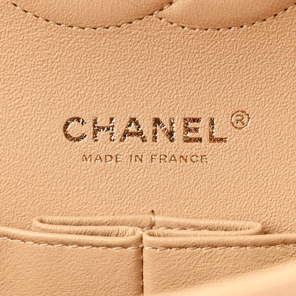 Chanel Caviar Quilted Medium Double Flap Beige 6 of 10