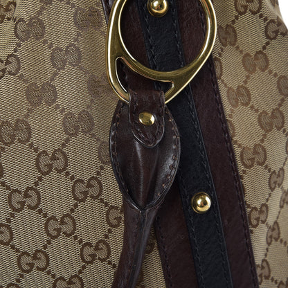 Gucci Monogram Interlocking G Tote Dark Brown 9 of 16