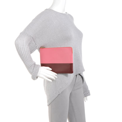 Celine Lambskin Bi-Color Solo Clutch Rust 2 of 10