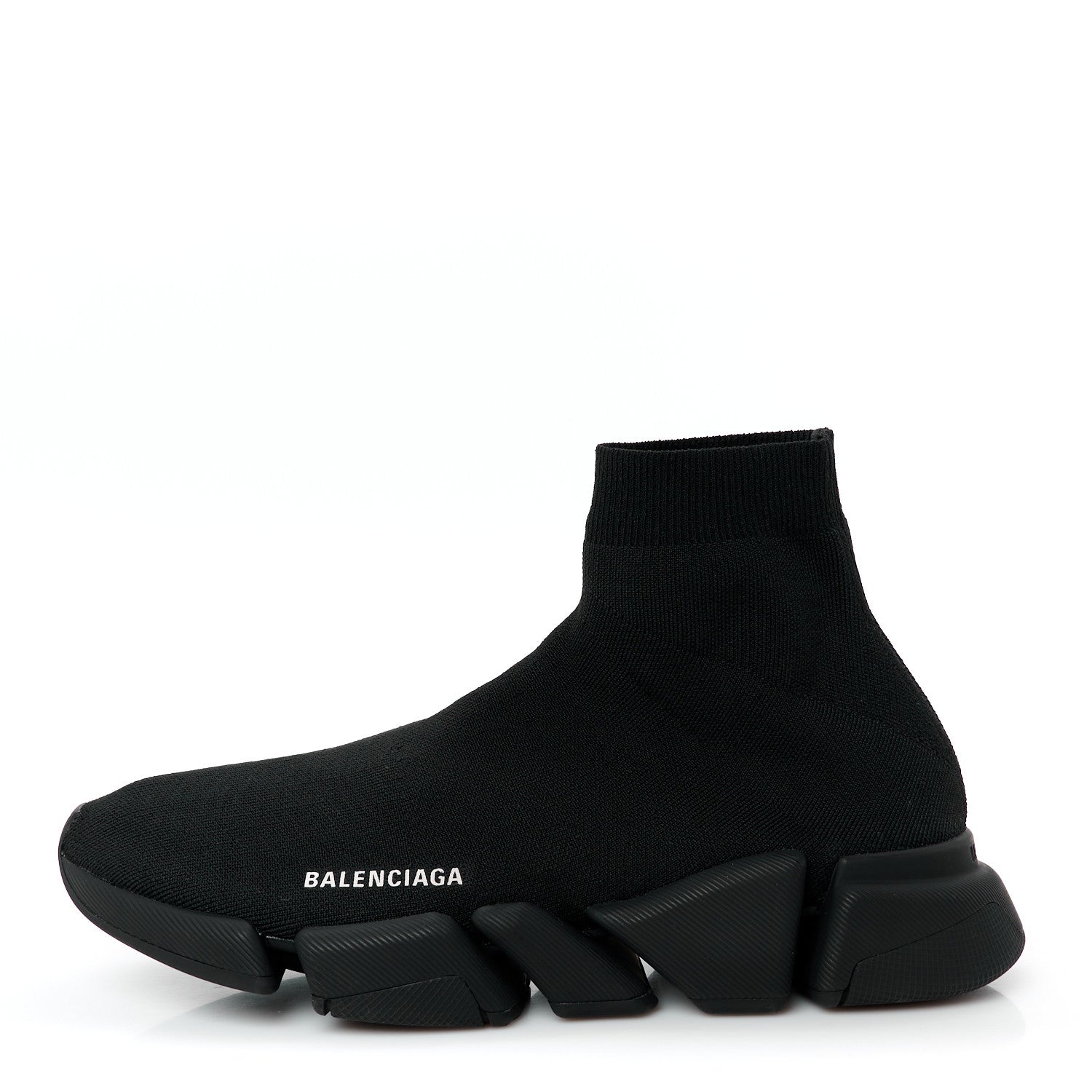 Balenciaga Technical 3D Recycled Knit Bi-Color Sole Mens Speed 2.0 Sneakers 44 Black White 1 of 9