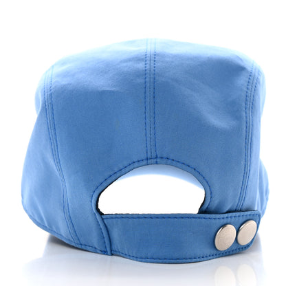 Hermes Stretch Cotton Twill Lambskin Nevada Hello Mr Farrier Hat 57 Méditerranée Orange 5 of 9