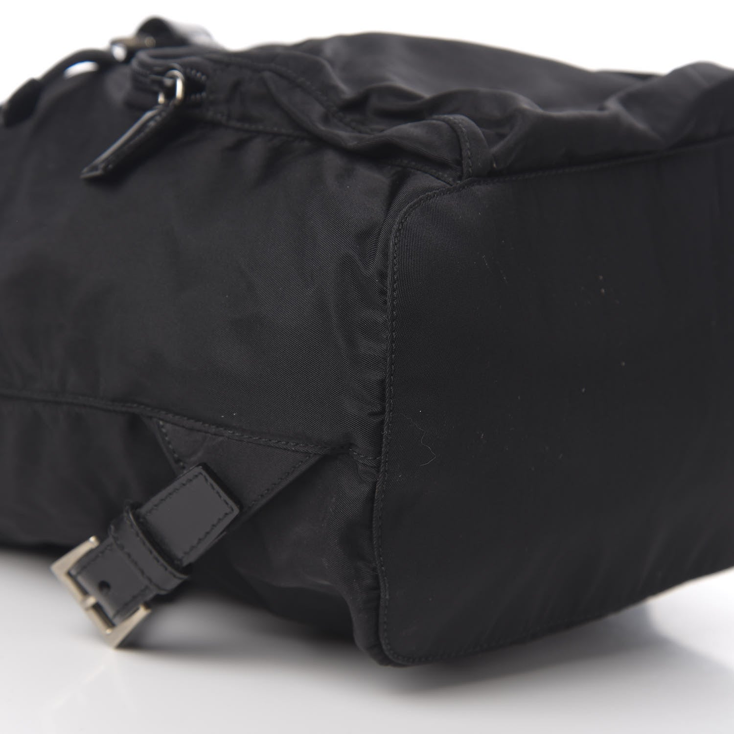 Prada Nylon Vela Medium Cinch Backpack Black 6 of 8