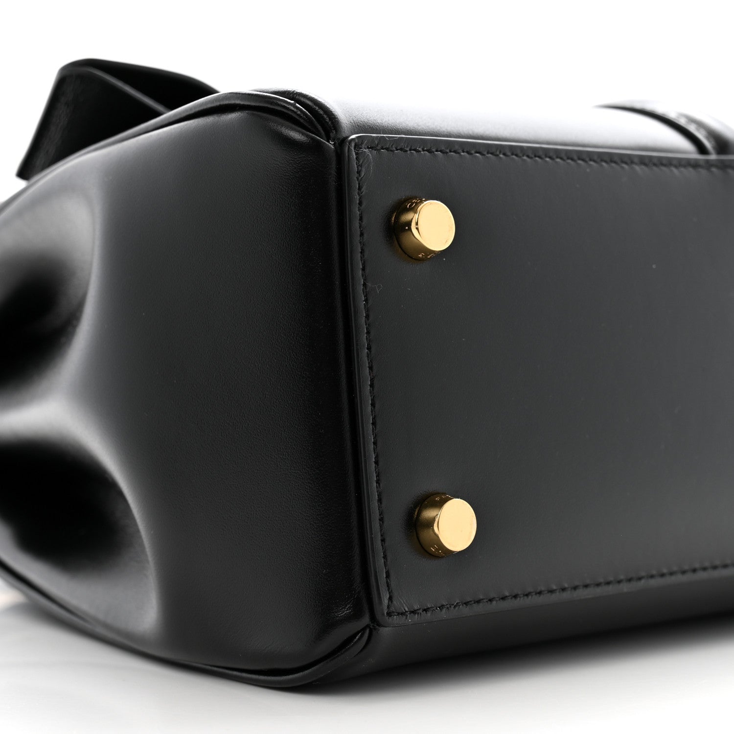 Celine Satinated Calfskin Small 16 Top Handle Bag Black 11 of 14