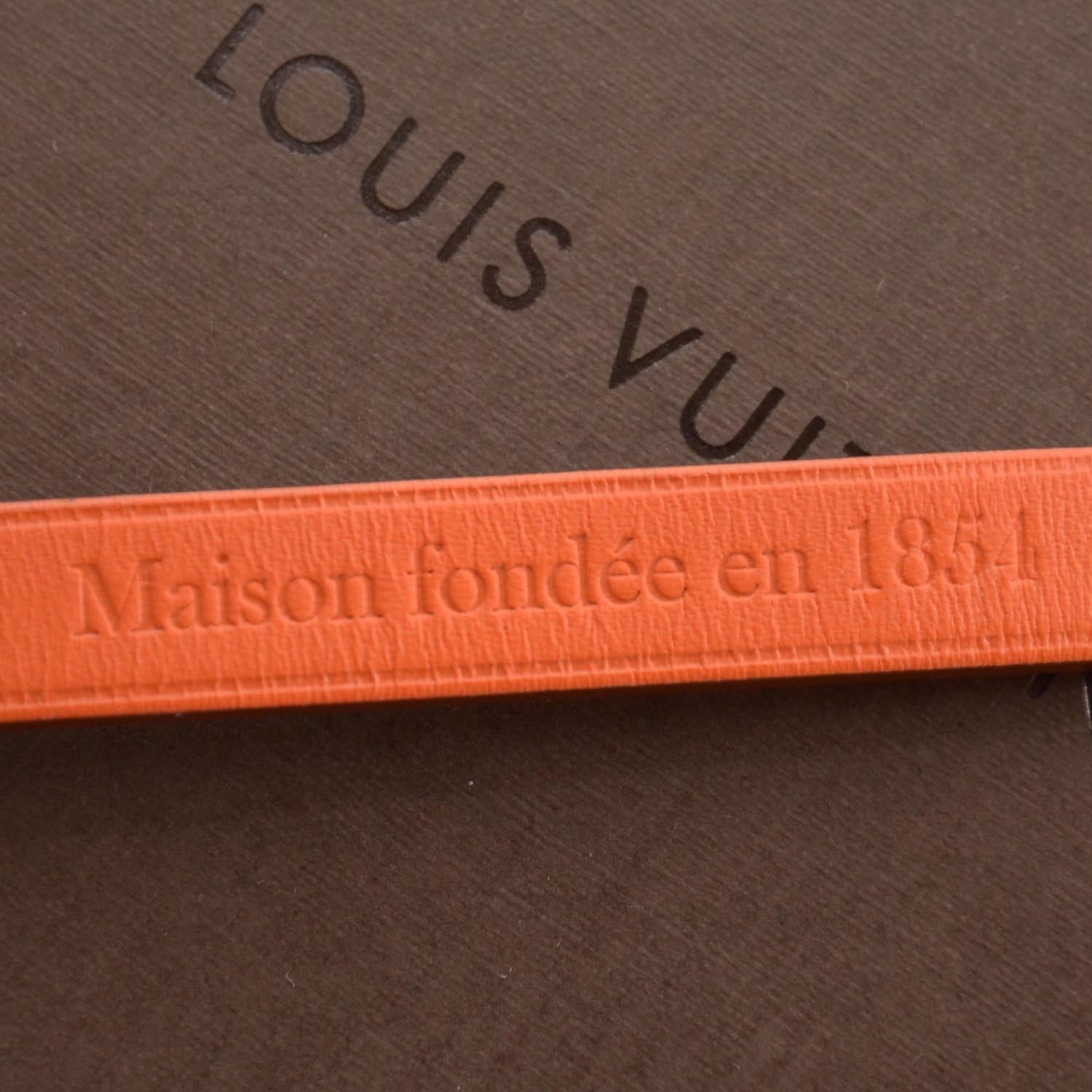 Louis Vuitton Leather Stamp It Bracelet 17 4 of 8