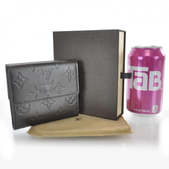 Mat Monogram Elise Wallet Black