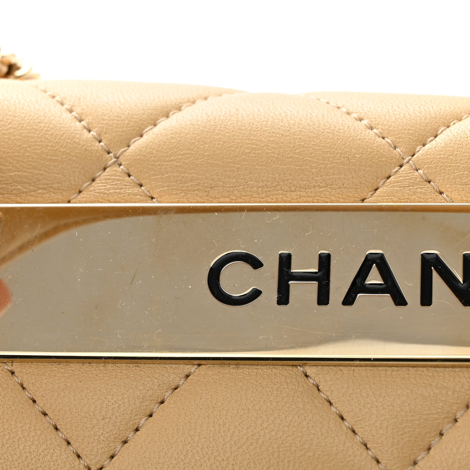 Chanel Lambskin Quilted Medium Trendy CC Flap Dual Handle Bag Beige 15 of 18