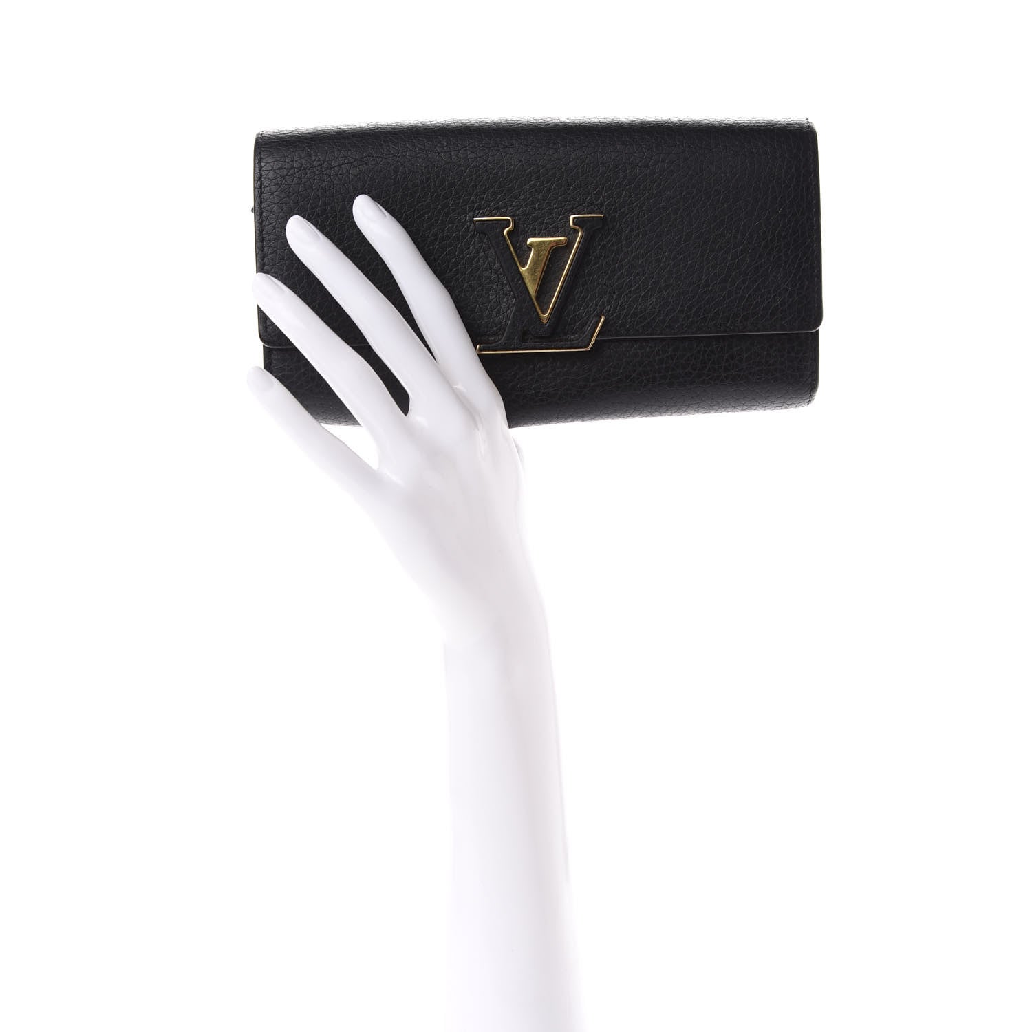 Louis Vuitton Taurillon Capucines Wallet Black 2 of 6