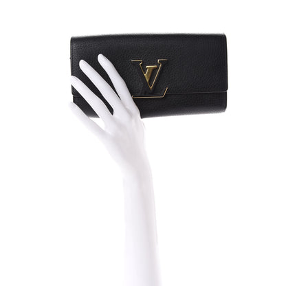 Louis Vuitton Taurillon Capucines Wallet Black 2 of 6