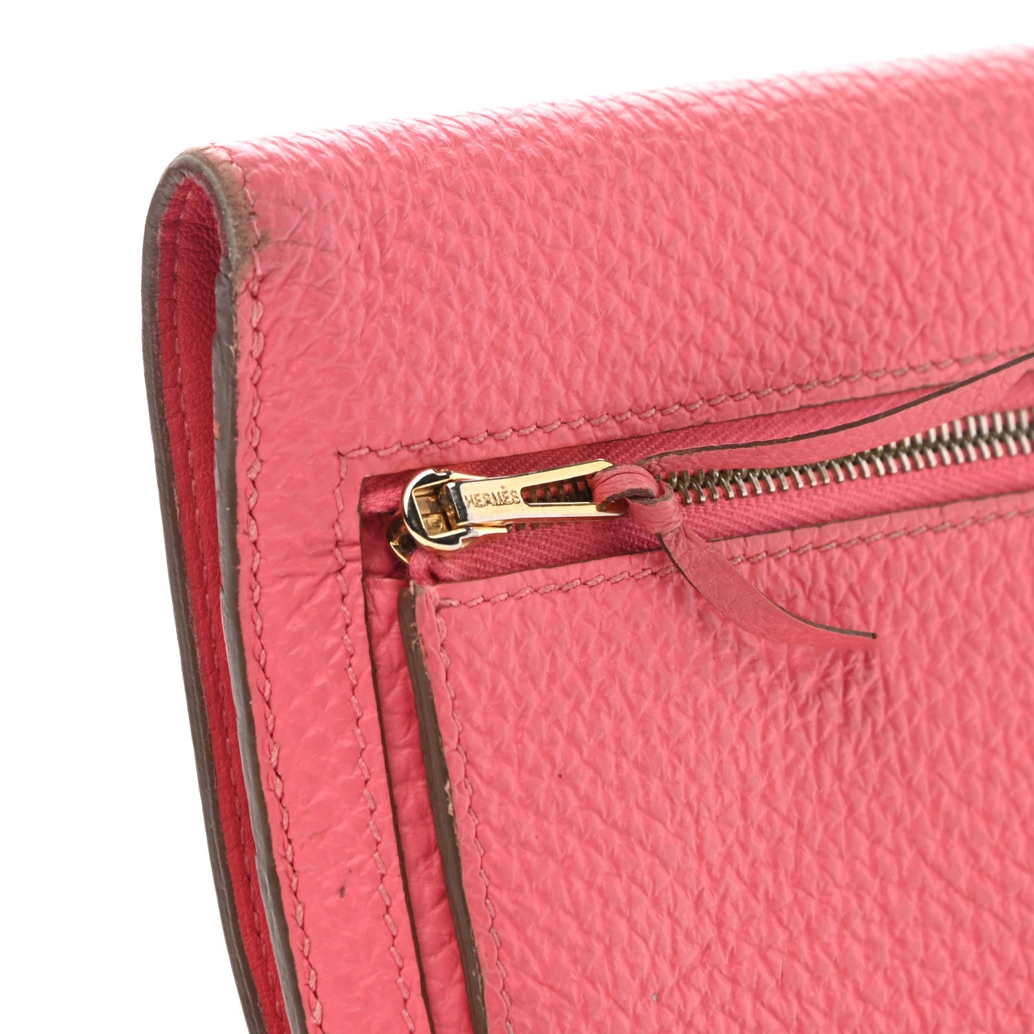 Hermes Togo Dogon Wallet Rose Lipstick 12 of 13