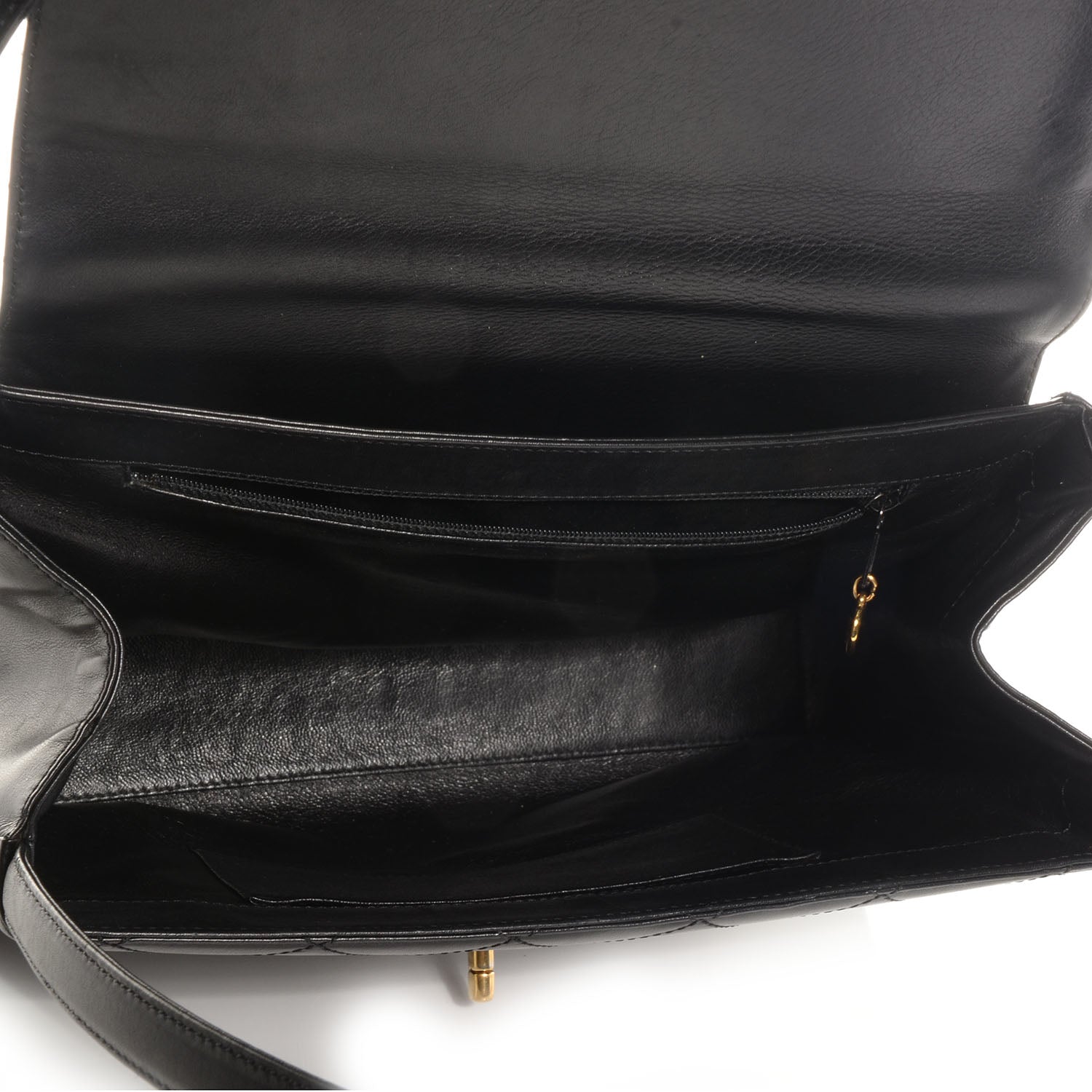 Chanel Lambskin Shoulder Flap Bag Black 5 of 8