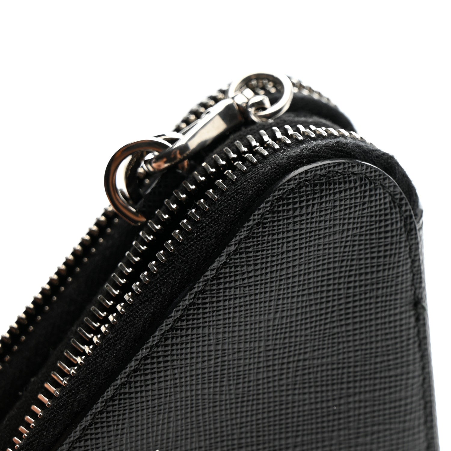 Prada Saffiano Mini Triangle Crossbody Pouch Black 13 of 16