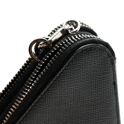 Prada Saffiano Mini Triangle Crossbody Pouch Black 13 of 16