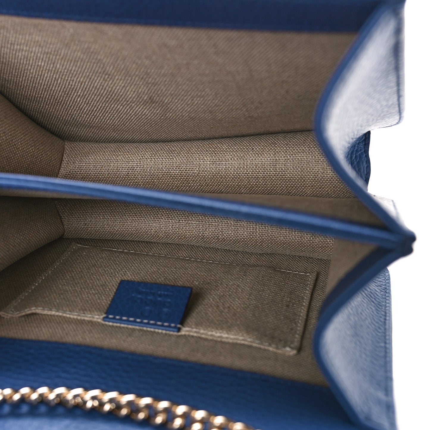 Dollar Calfskin Small Interlocking G Shoulder Bag Caspian