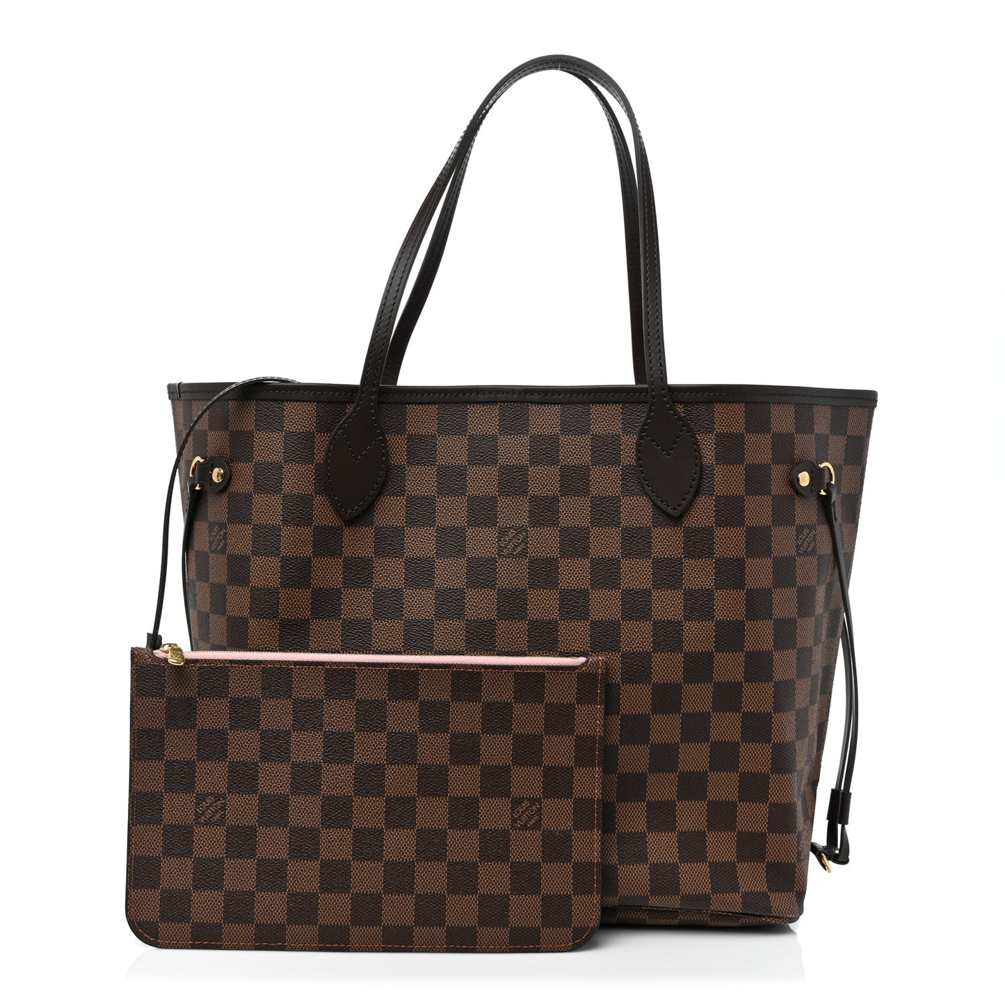 Damier Ebene Neo Neverfull MM Rose Ballerine