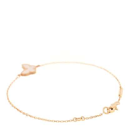 Van Cleef & Arpels 18K Yellow Gold Mother of Pearl Sweet Alhambra Butterfly Bracelet 2 of 4
