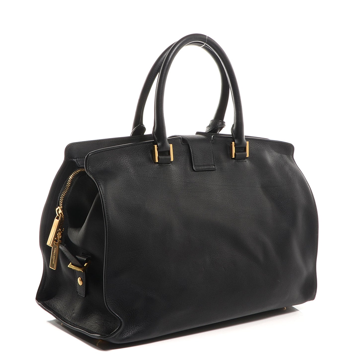 Leather Medium Classic Y Cabas Black