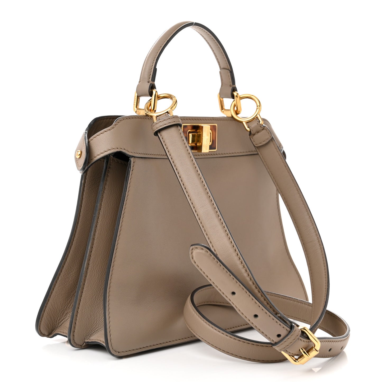 Vitello Seta Shiny Nappa Plexiglass Bi-Color Small Peekaboo I SEE U Satchel Tartaruga Black