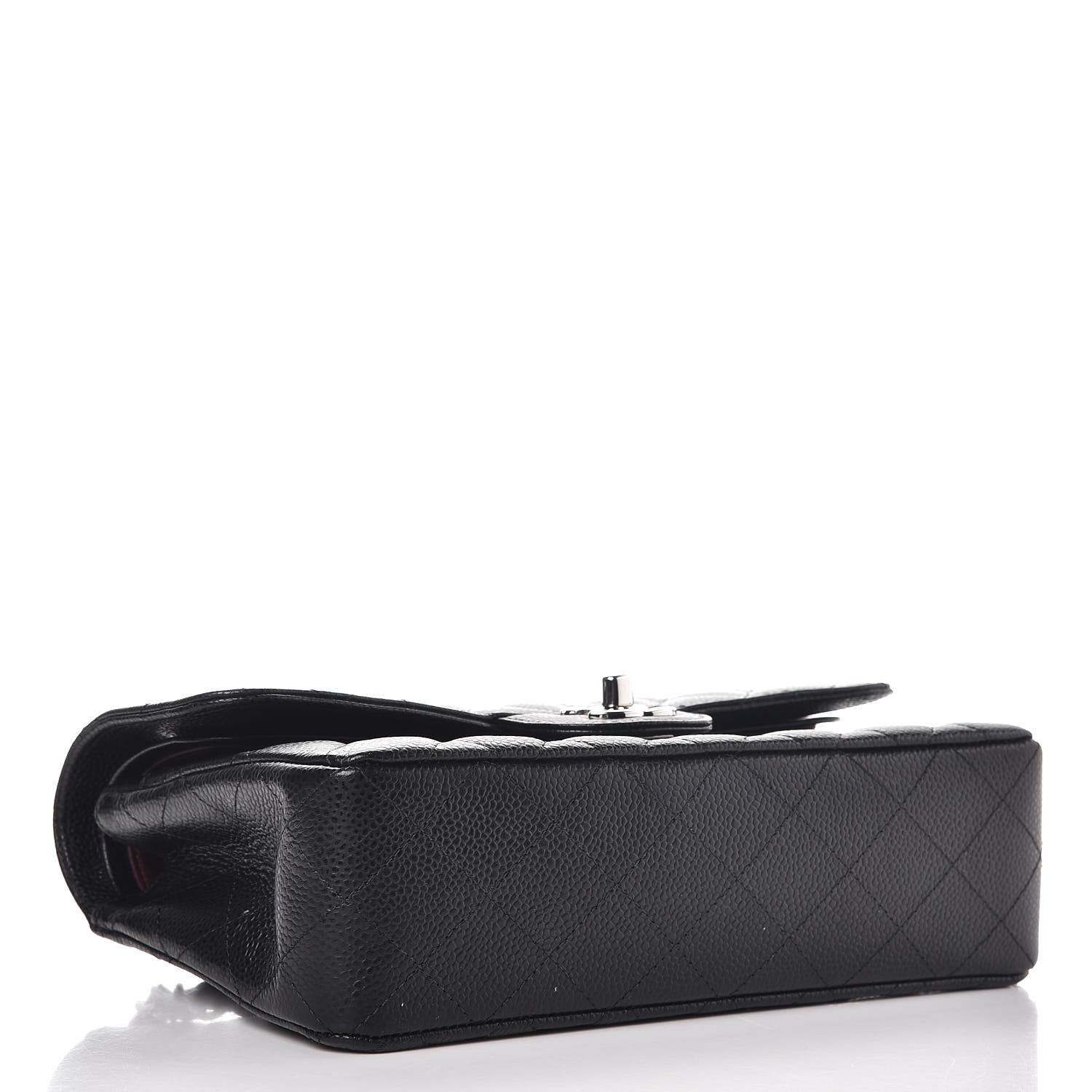 FASHIONPHILE CHANELCaviarQuiltedSmallDoubleFlapBlack 5 of 9