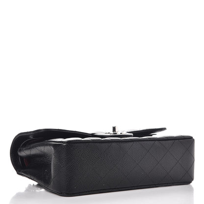 FASHIONPHILE CHANELCaviarQuiltedSmallDoubleFlapBlack 5 of 9