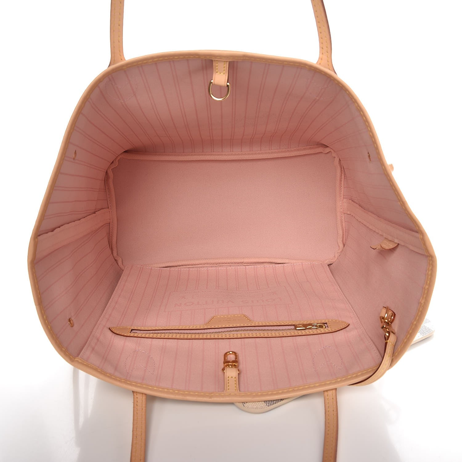 Louis Vuitton Damier Azur Neo Neverfull MM Rose Ballerine 6 of 9