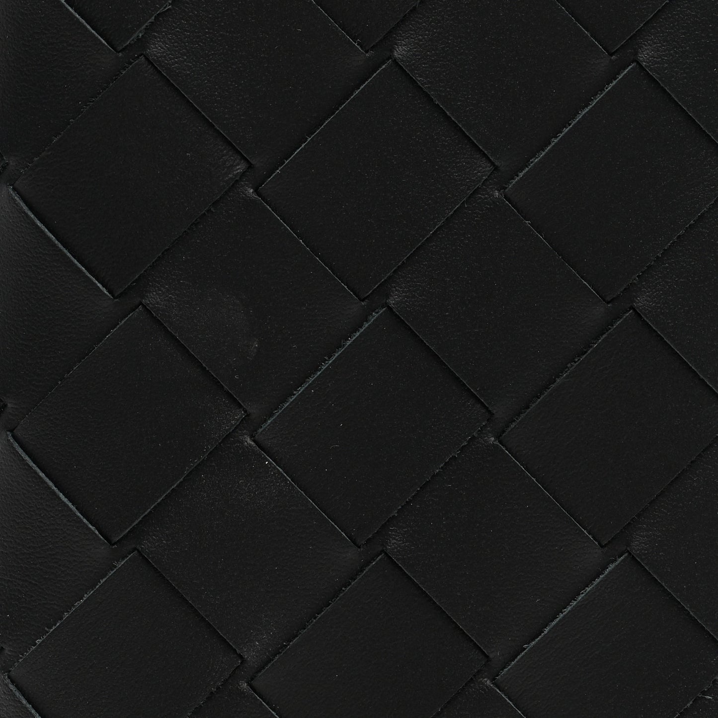 Nappa Intrecciato Zip Wallet Black