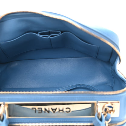 Chanel Lambskin Quilted Medium Trendy CC Bowling Bag Blue 5 of 10