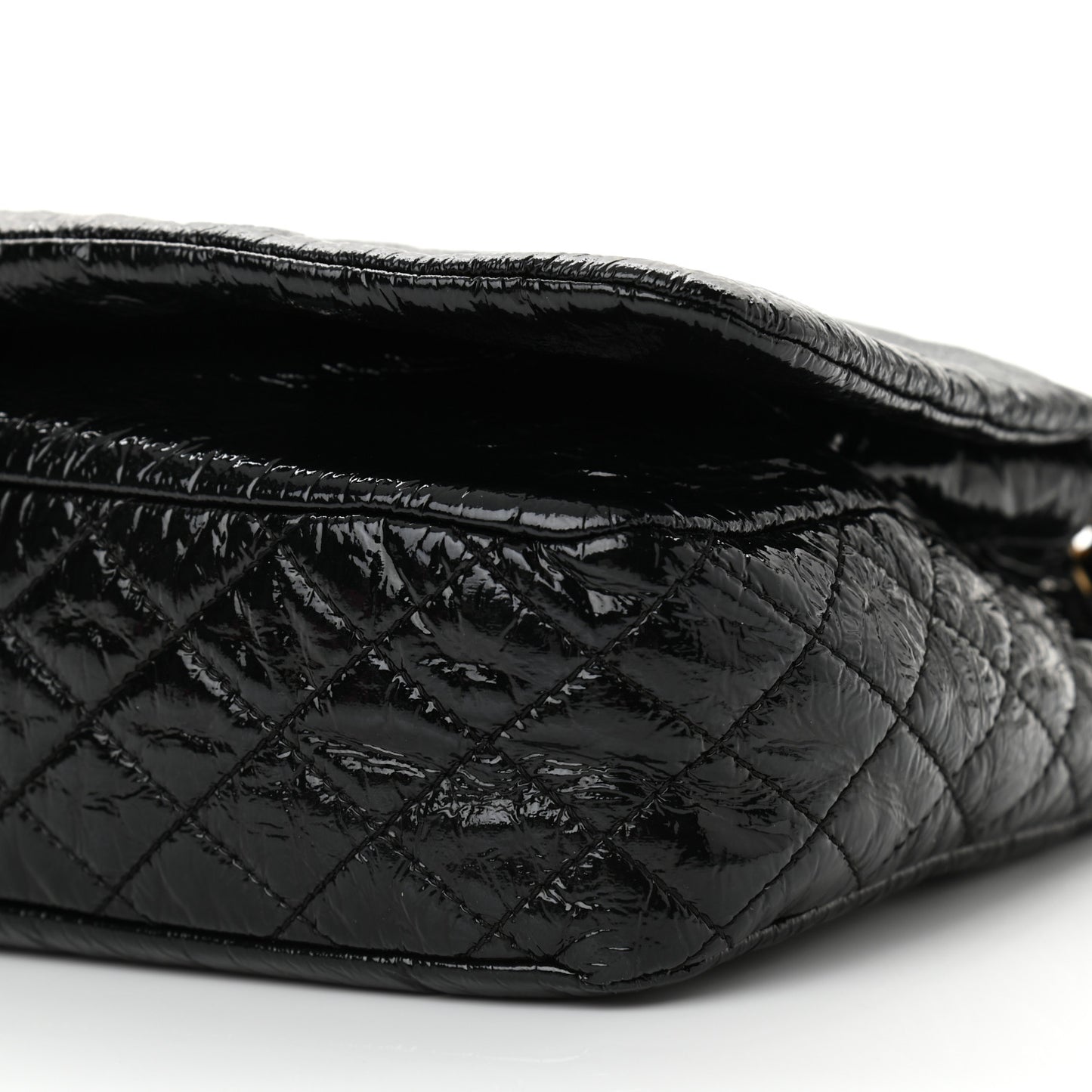 Vinyl Medium Rock and Chain Flap Black