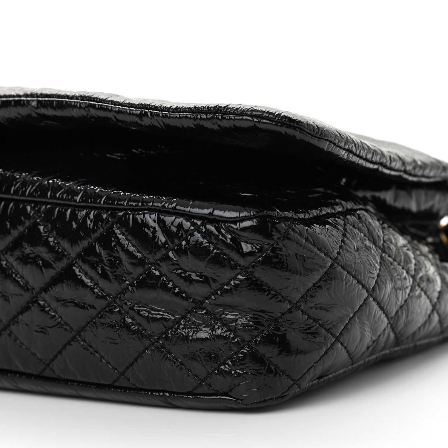 Chanel Vinyl Medium Rock and Chain Flap Black 10 of 11