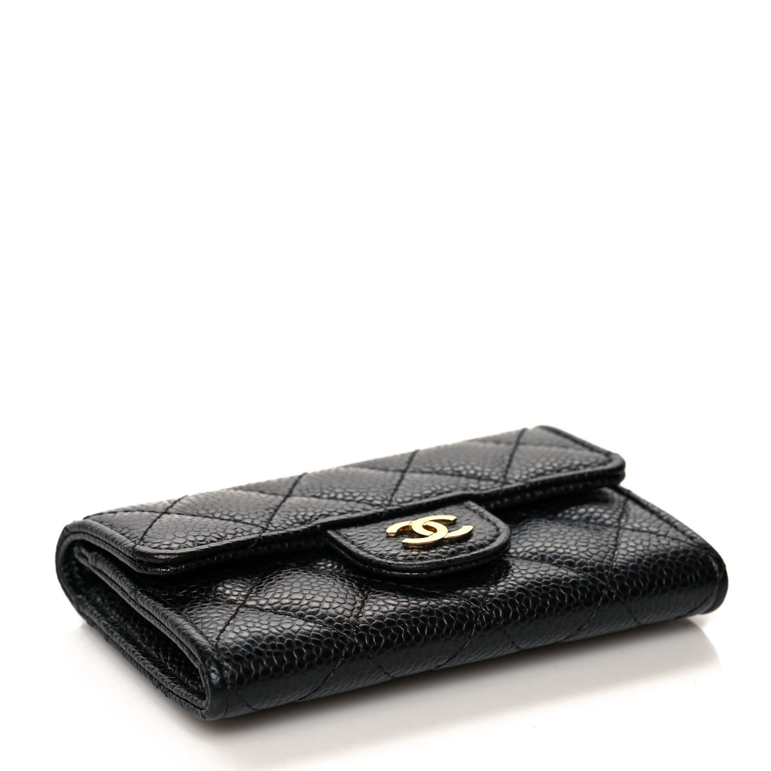 Chanel Caviar Quilted Flap Card Holder Black 4 of 10