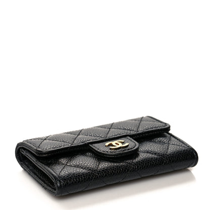 Chanel Caviar Quilted Flap Card Holder Black 4 of 10