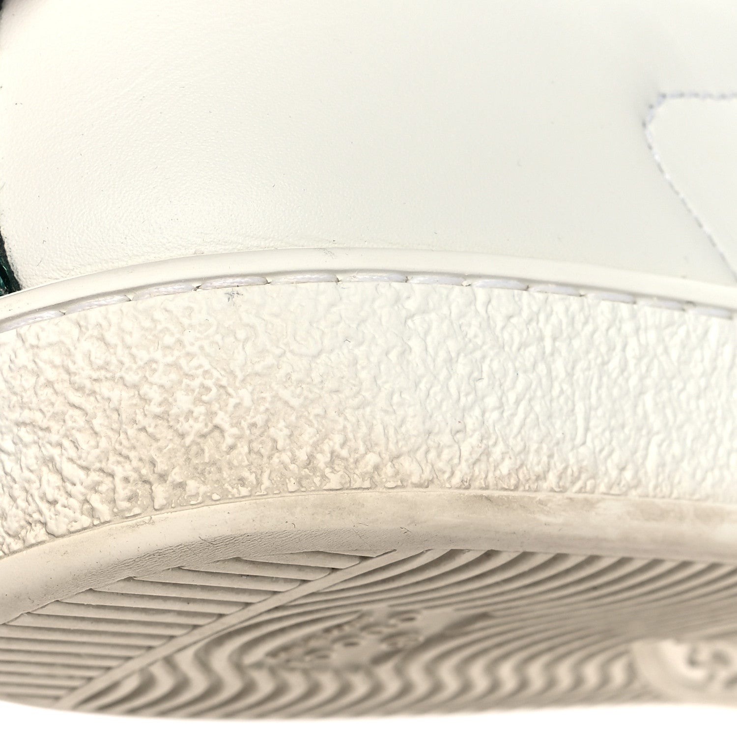 Gucci Miro Soft Calfskin Laminated Ayers Web Bee Embroidered Mens Ace Sneakers 9 White Red Flame Green 10 of 12