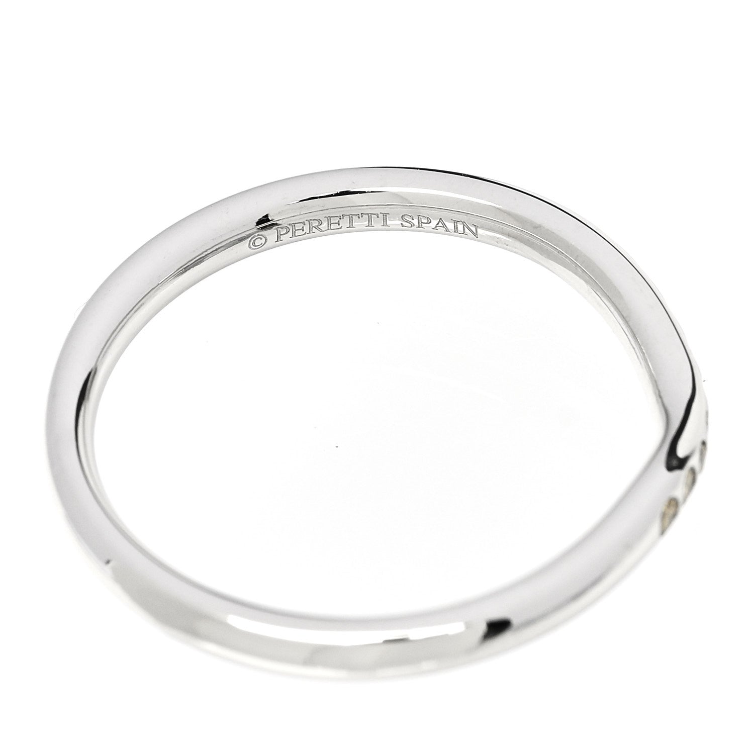 Tiffany Platinum Yellow Diamond Elsa Peretti Wedding Band Ring 53 6.5 4 of 6