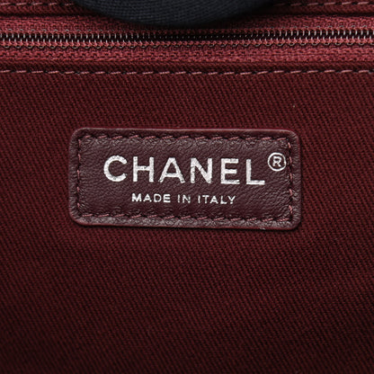 Chanel Striped Canvas Large Deauville Tote Beige 6 of 12