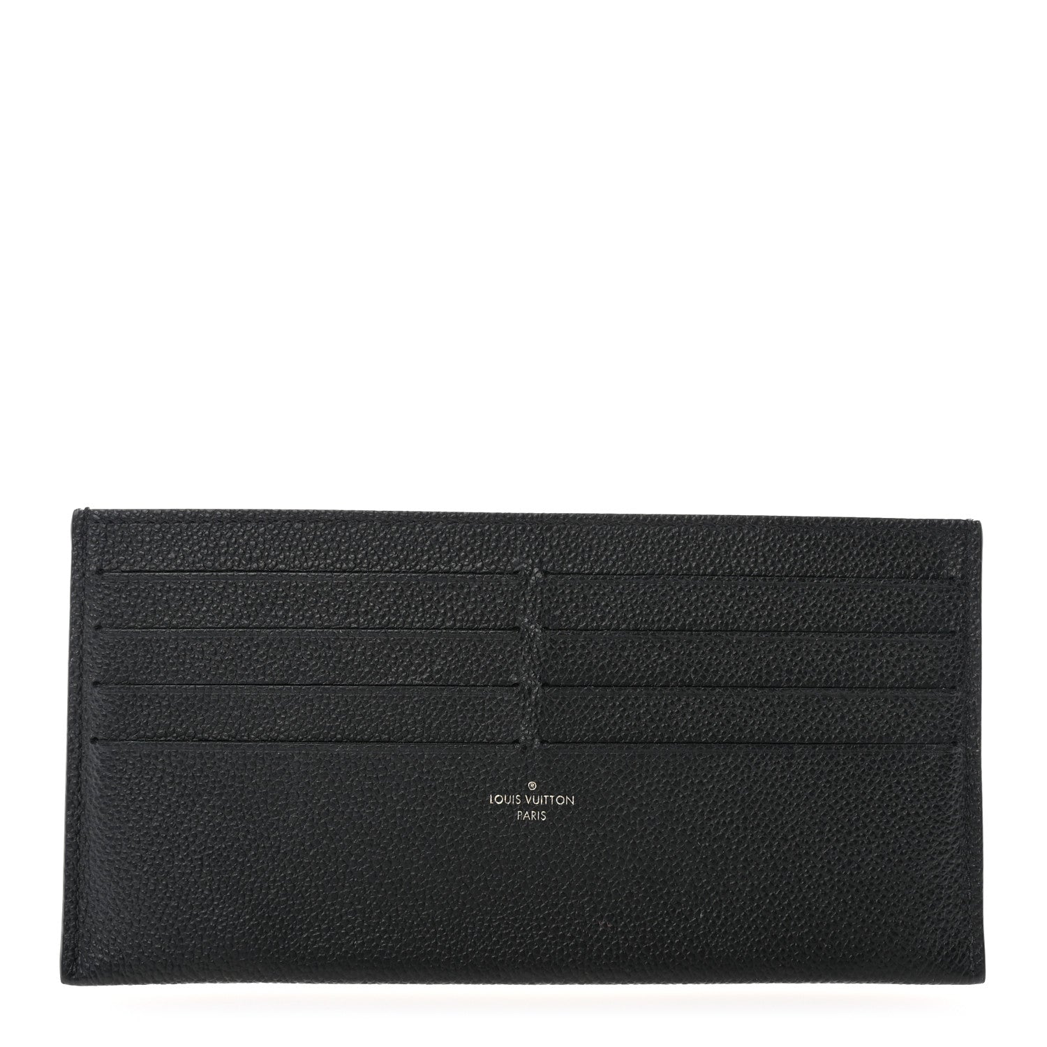 Louis Vuitton Calfskin Felicie Chain Wallet Card Holder Insert Black 1 of 6