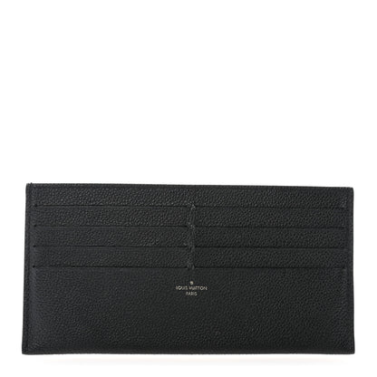 Louis Vuitton Calfskin Felicie Chain Wallet Card Holder Insert Black 1 of 6