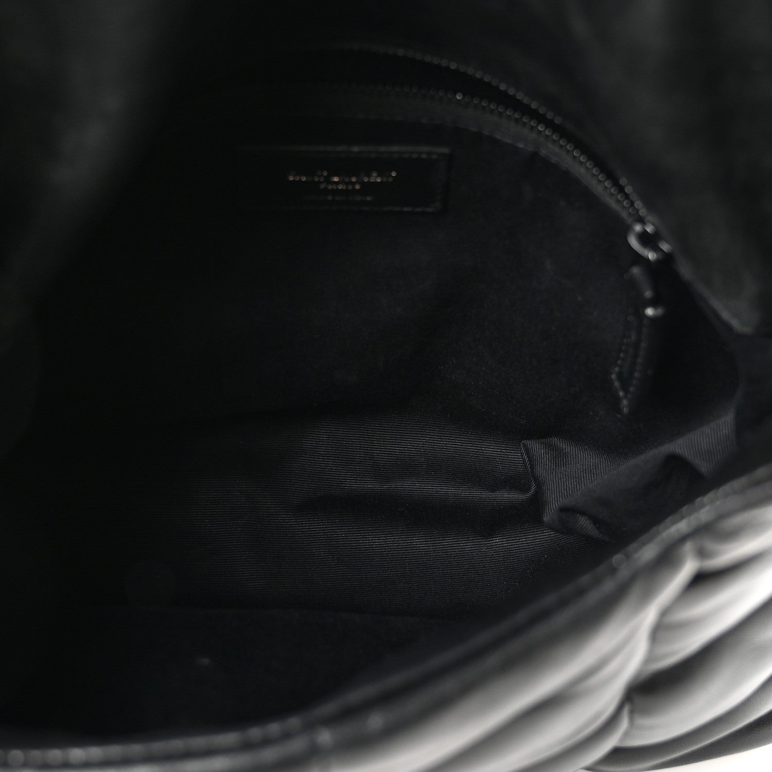 Saint Laurent Lambskin Quilted Monogram Monochrome Small Loulou Puffer Chain Satchel Black 5 of 12