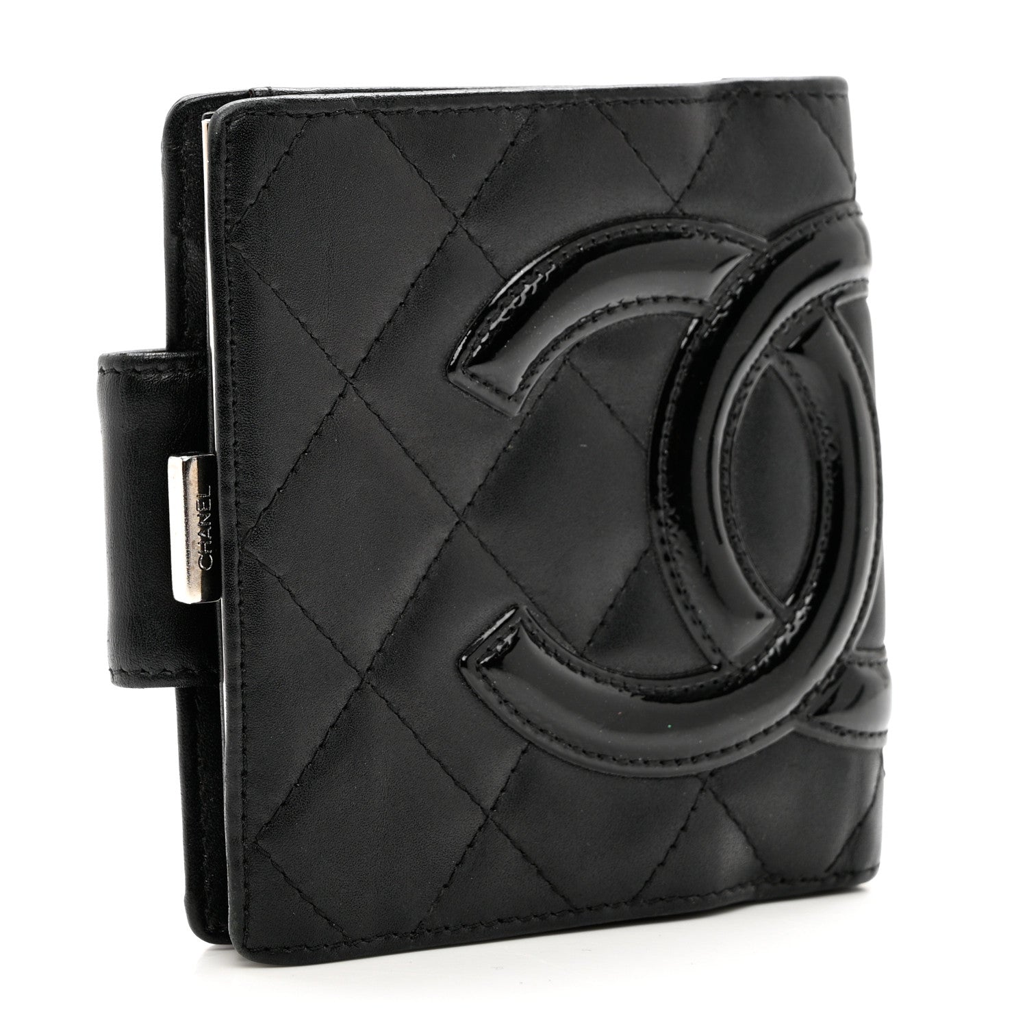 Chanel Calfskin Quilted Cambon Bi-Fold Wallet Black 3 of 9