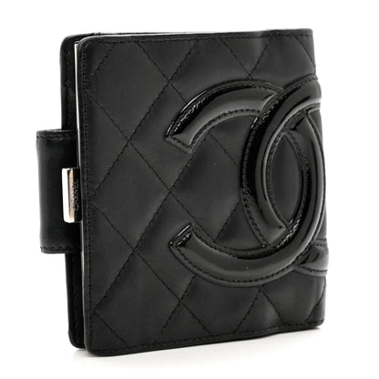 Chanel Calfskin Quilted Cambon Bi-Fold Wallet Black 3 of 9