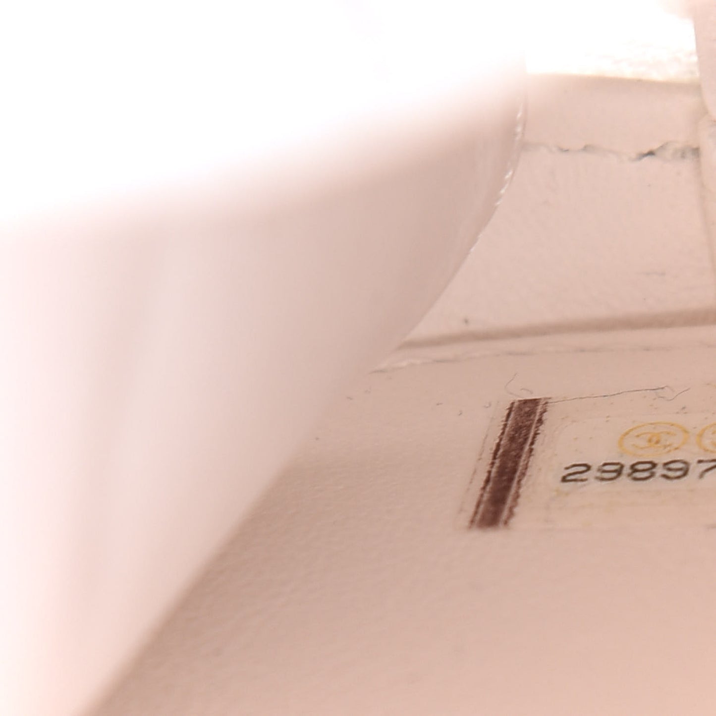 Goatskin Quilted Medium CC Filigree Vanity Case White