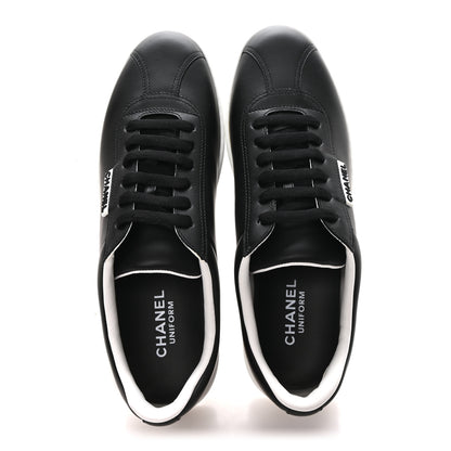 Chanel Calfskin CC Womens Sneakers 39.5 Black 2 of 9