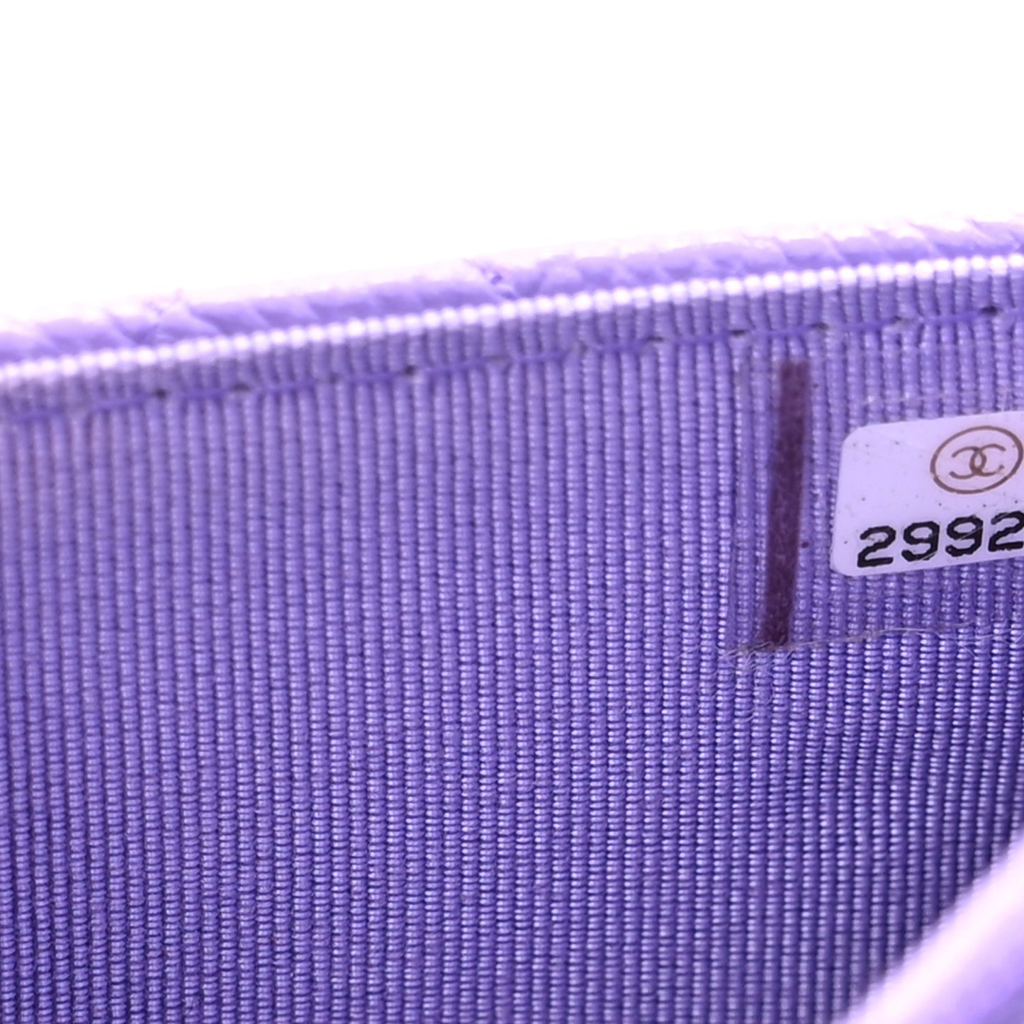 Caviar Quilted Wallet On Chain WOC Purple