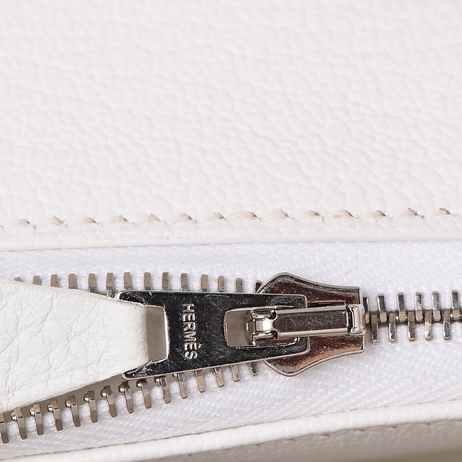 Hermes Taurillon Clemence Birkin 30 White 12 of 36