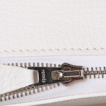 Hermes Taurillon Clemence Birkin 30 White 12 of 36