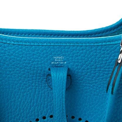 Hermes Taurillon Clemence Evelyne TPM Bleu Frida 5 of 10