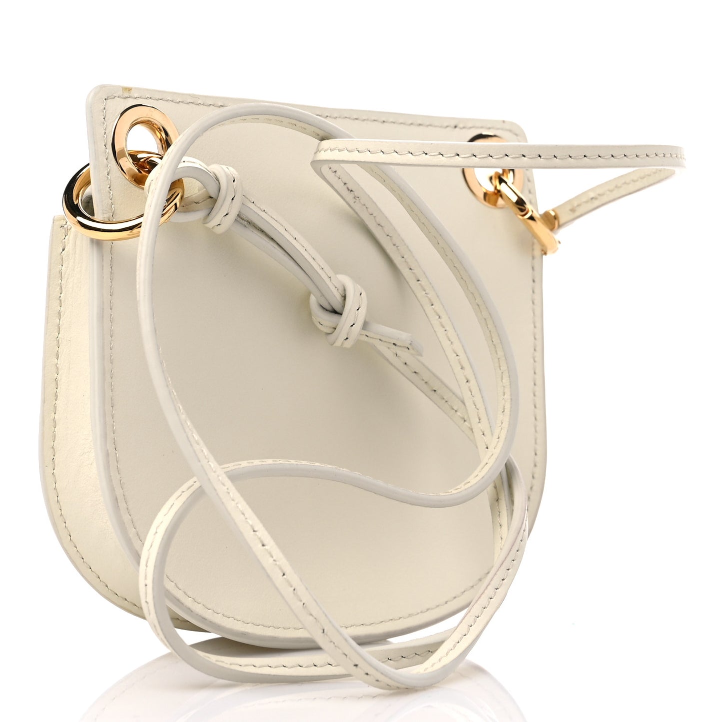 Calfskin Tess Mini Crossbody Bag Natural White