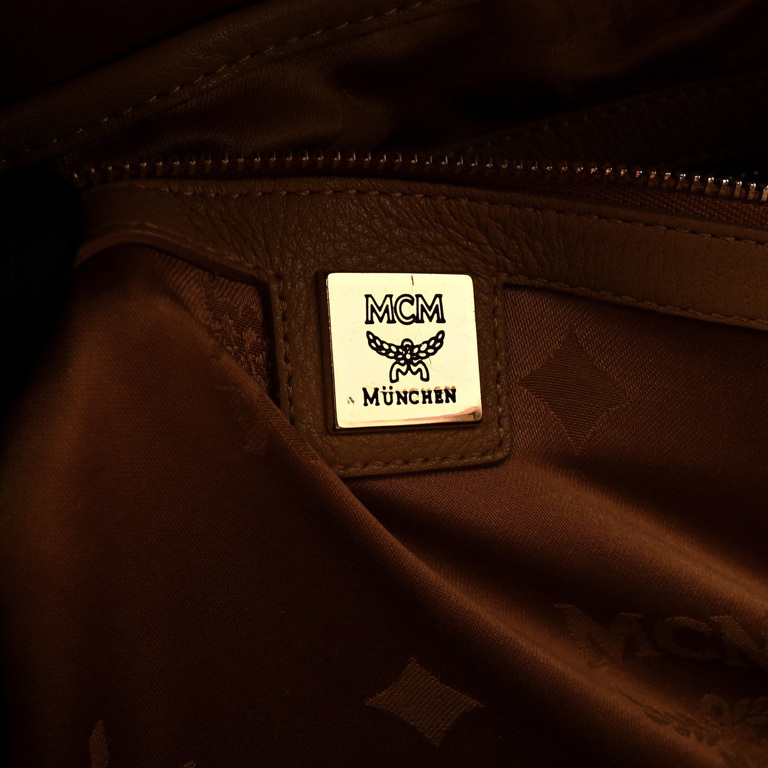 MCM Visetos Studded Medium Dual Stark Backpack Cognac 6 of 11