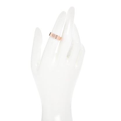 Hermes 18K Rose Gold Diamond PM H D'Ancre Ring 51 5.75 2 of 5