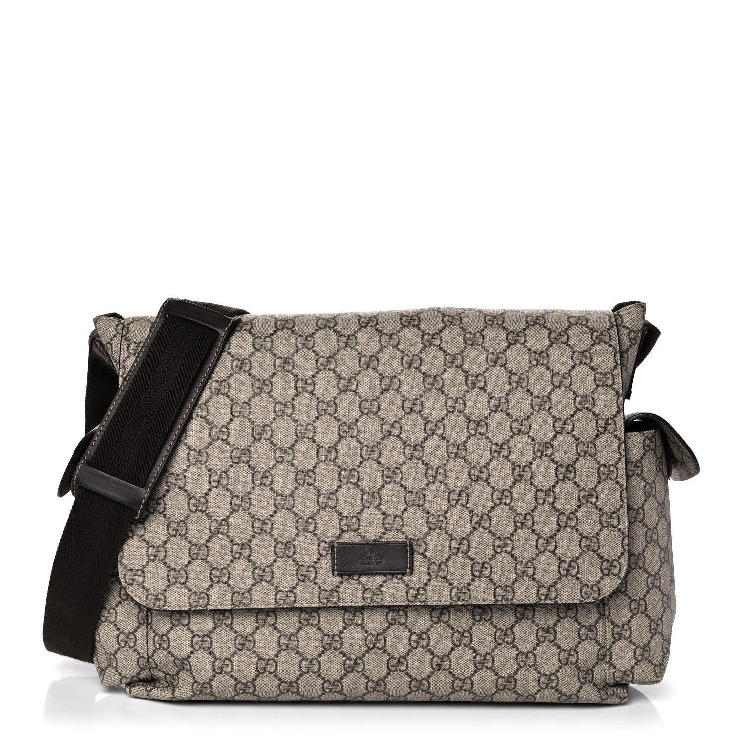 Gucci GG Plus Monogram Messenger Diaper Bag Dark Brown 3 of 11