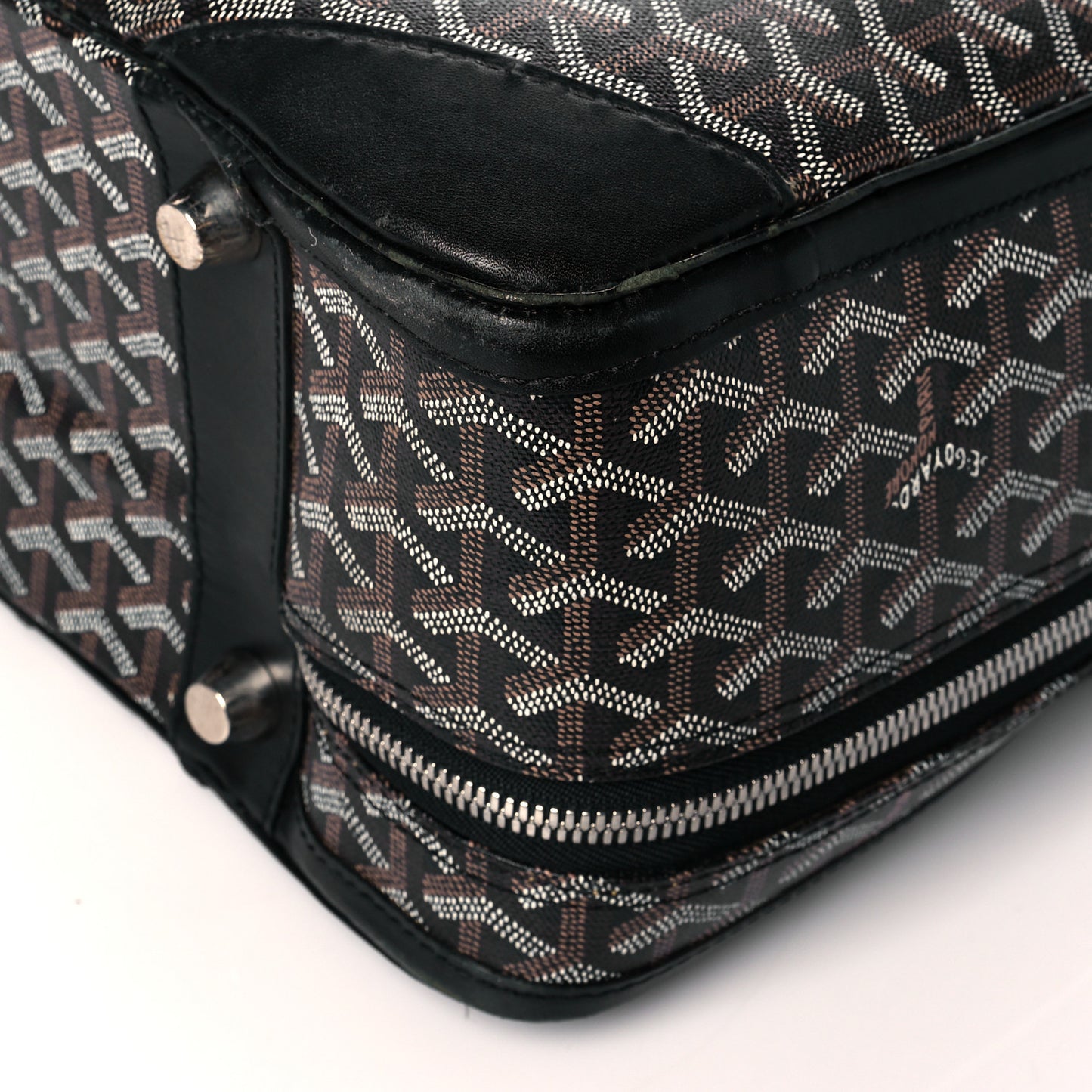 Goyardine Majordome 50 Soft Suitcase Black